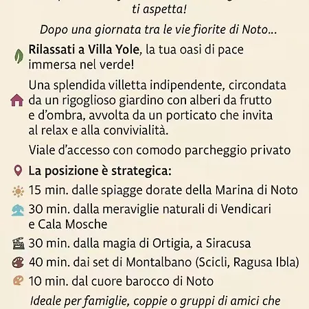 Yole Villa Noto